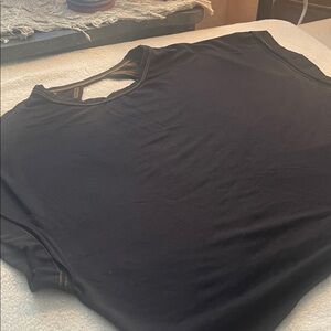 SHEIN Black Short Sleeve Crewneck Top